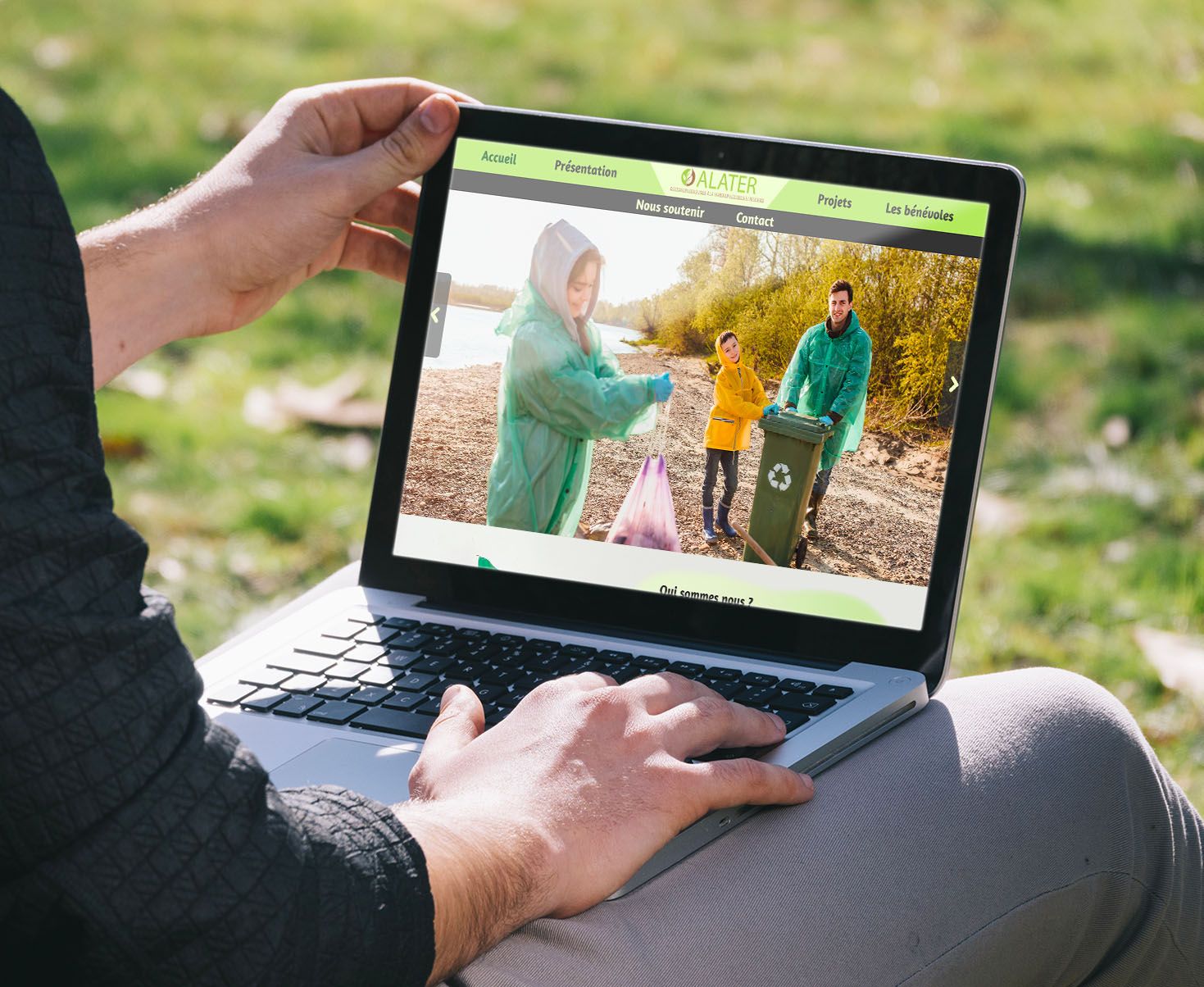 Mockup d'un webdesign fictif d'une marque fictive 'alater' Mockup d'un webdesign fictif d'une marque fictive 'alater'