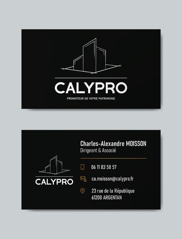 Carte de visite de la société Calypro